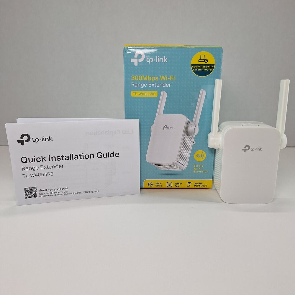 TP-Link N300 WiFi Extender (TL-WA855RE) - WiFi Range Extender - Tested & Working